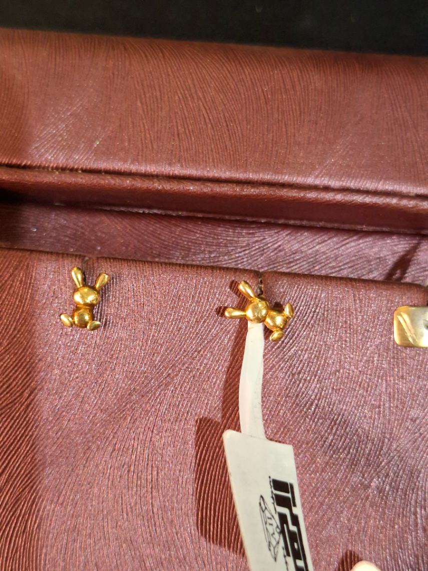 حلق طفل — شعبي — عيار 18 — 1.12 جم
